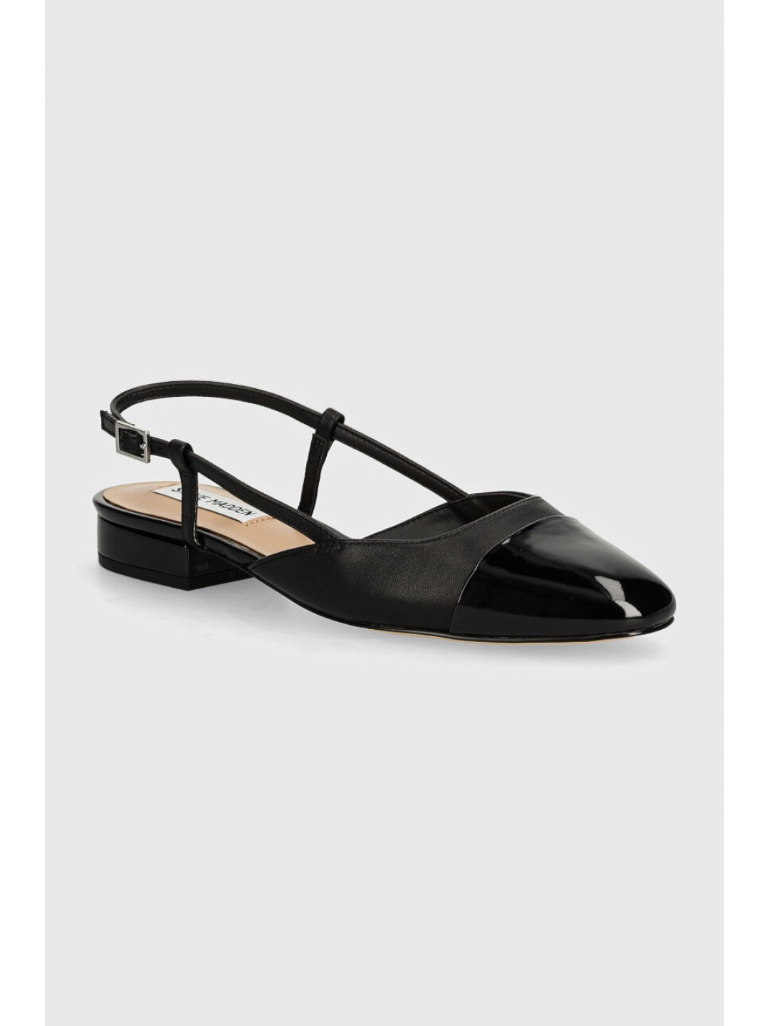 Baleríny Steve Madden Belinda černá barva s odkrytou patou SM11002823